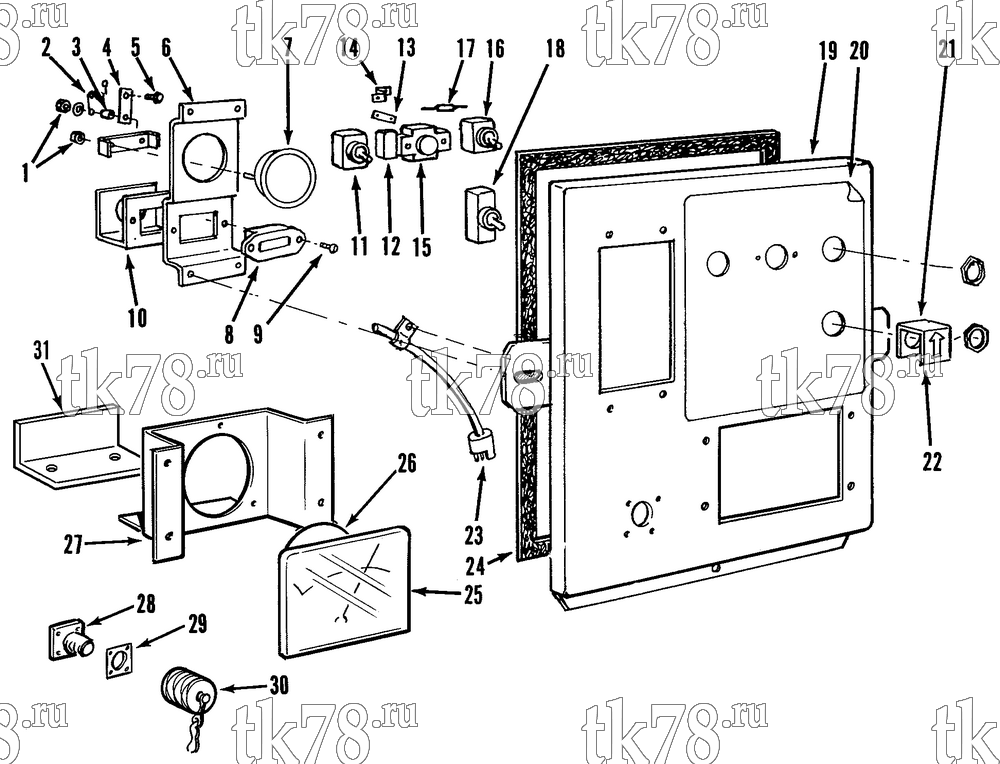 Каталог запчастей для Thermo King  CONTROL BOX COVER