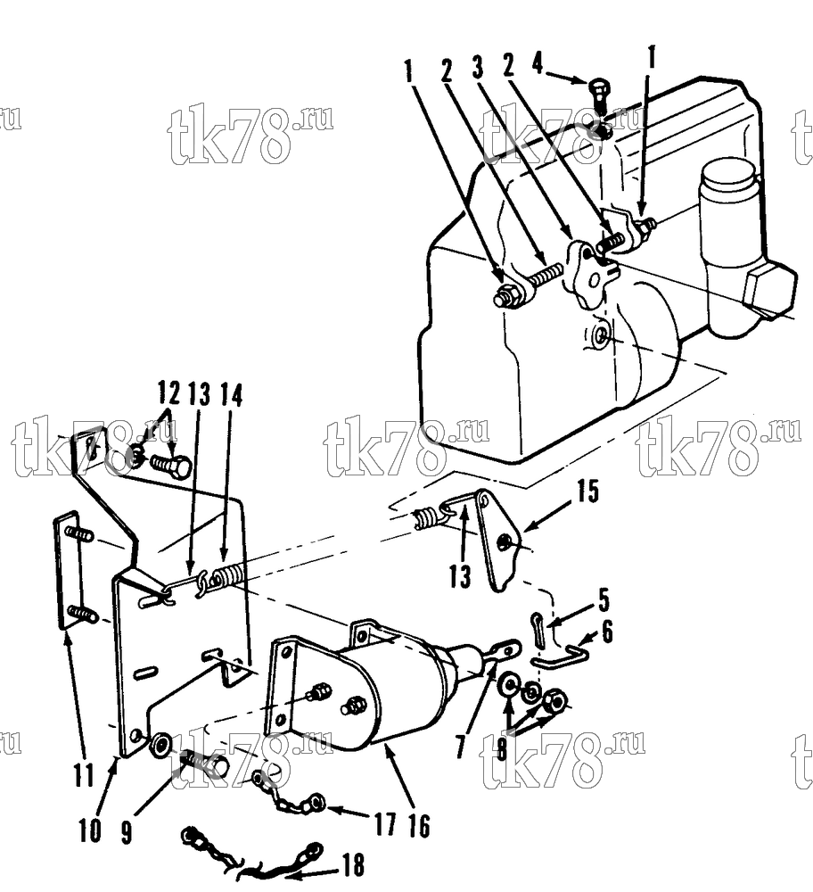 Каталог запчастей для Thermo King  ENGINE SOLENOID GROUP