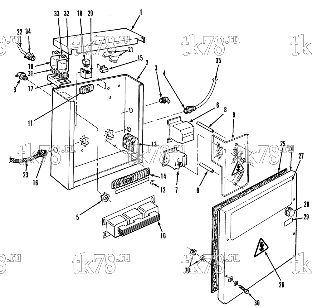 Каталог запчастей для Thermo King CB-III CONTROL BOX (CB-III 20)