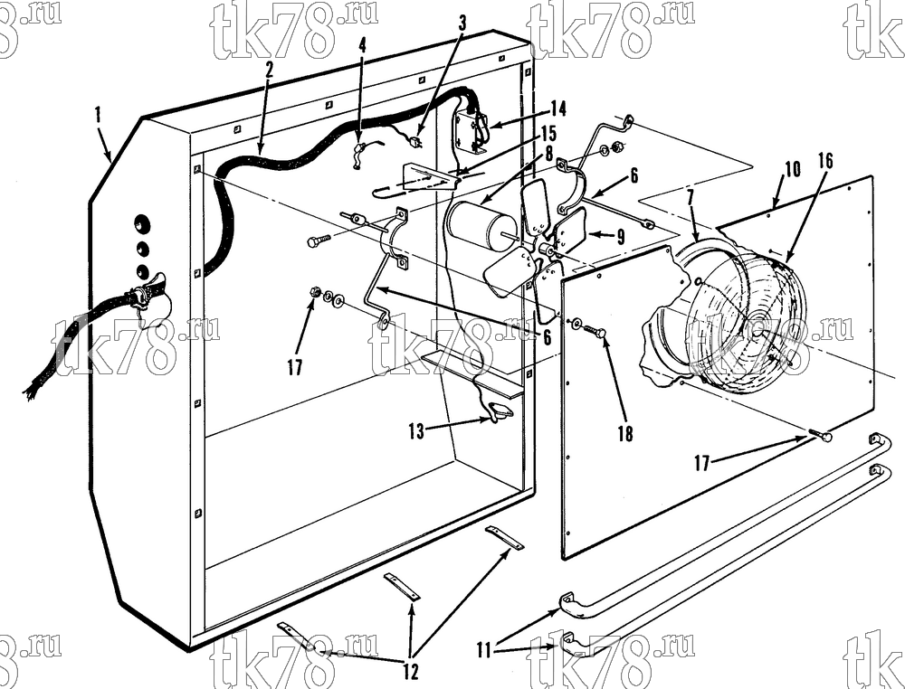Каталог запчастей для Thermo King CB-III STRUCTURAL ELECTRICAL COMPONENTS