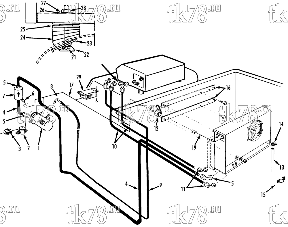 Каталог запчастей для Thermo King STB-III INSTALLATION COMPONENTS (STB-III 10DRT)