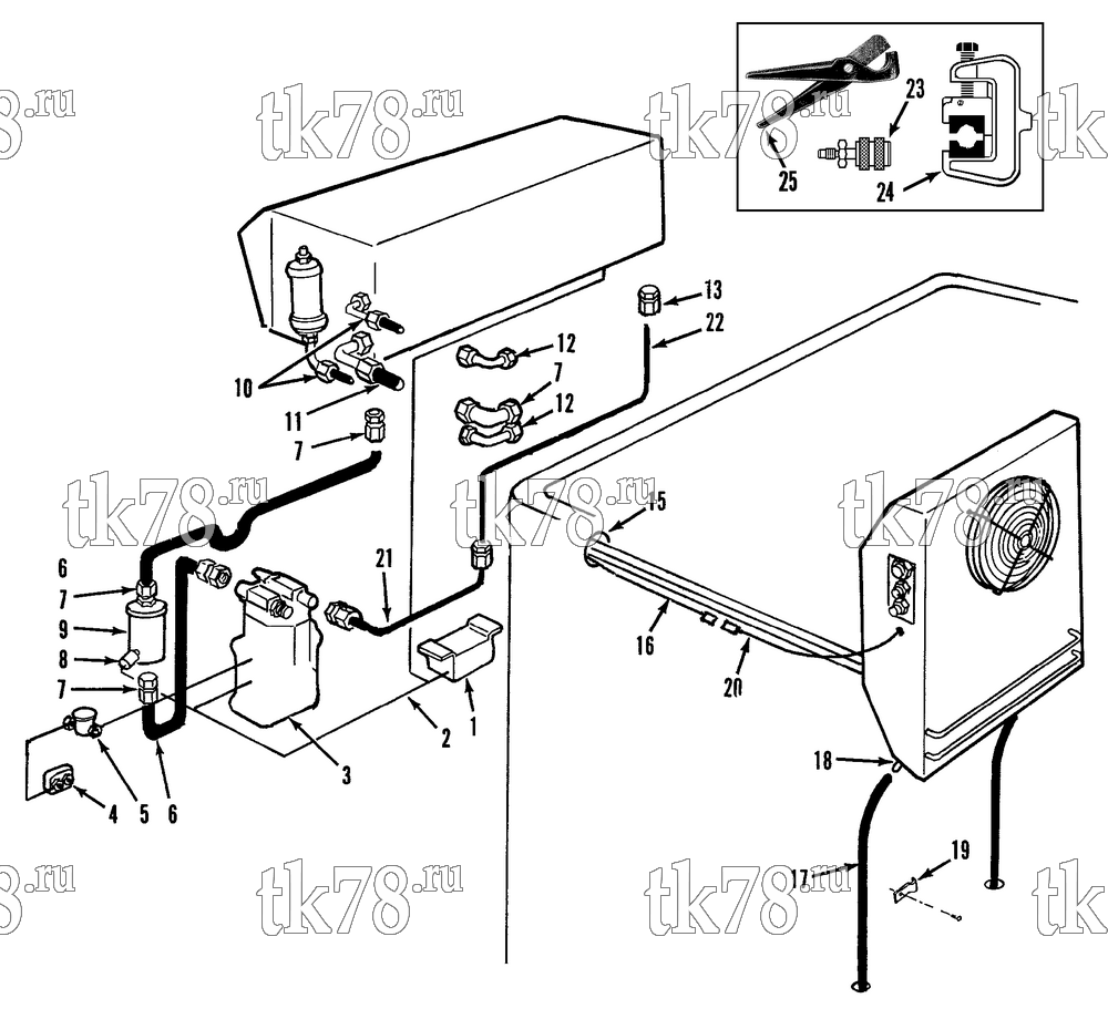 Каталог запчастей для Thermo King CB-III INSTALLATION COMPONENTS
