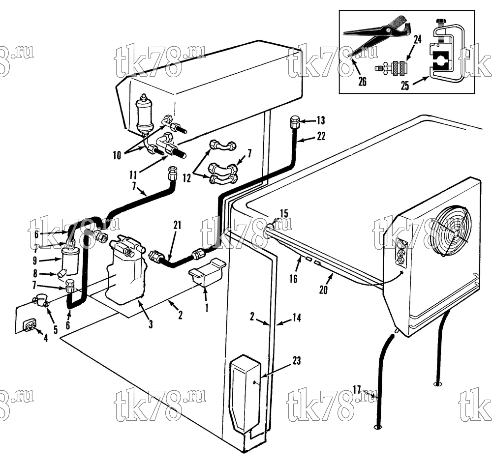 Каталог запчастей для Thermo King CB-III INSTALLATION COMPONENTS