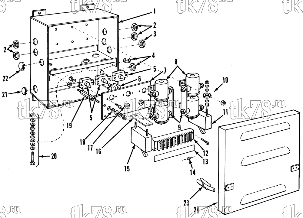 Каталог запчастей для Thermo King  CONTROL BOX ASSEMBLY