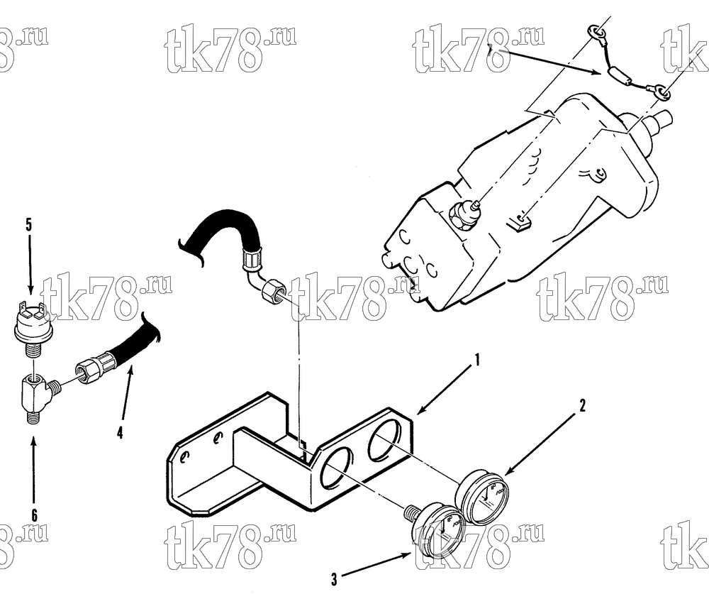 Каталог запчастей для Thermo King CG-II M17, M17A & M17B UNIT GAUGES - OIL PRESSURE SWITCH (FUEL SOLENOID DIODE)