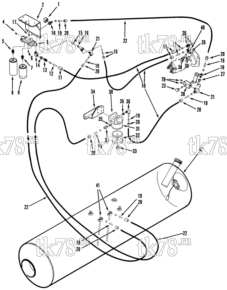 Каталог запчастей для Thermo King  FUEL FILTERS & HOSES