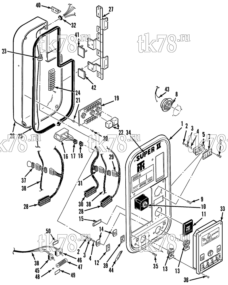 Каталог запчастей для Thermo King  CONTROL BOX ASSEMBLY (SUPER-II 50s)