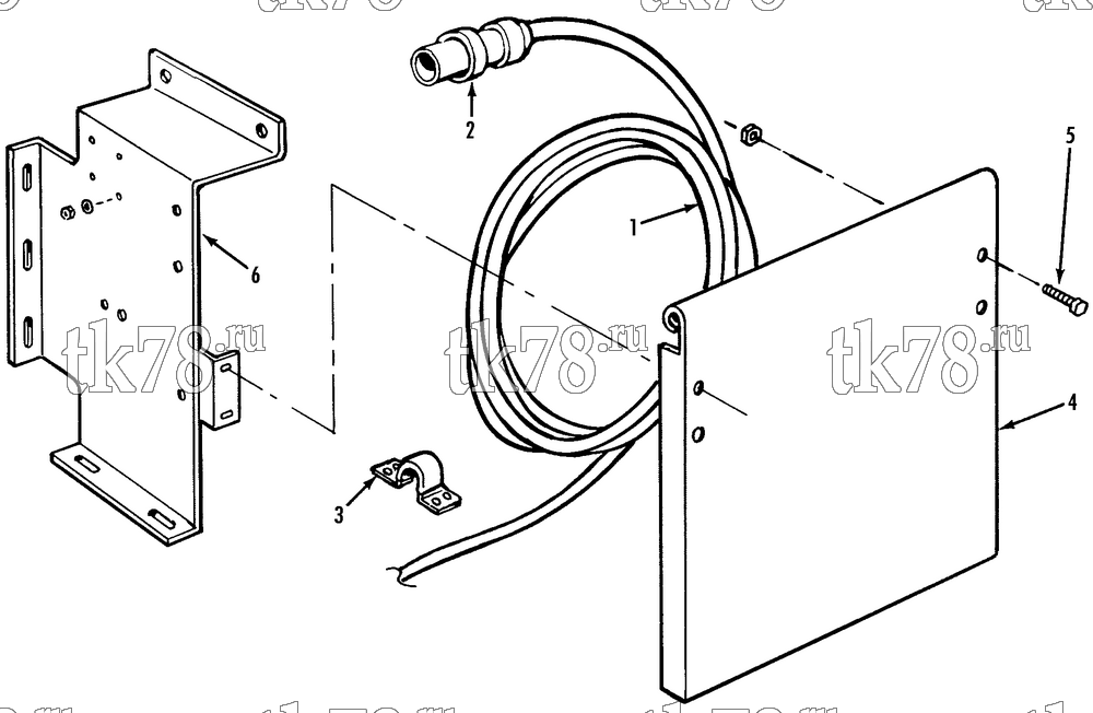 Каталог запчастей для Thermo King  POWER CORD & BRACKET