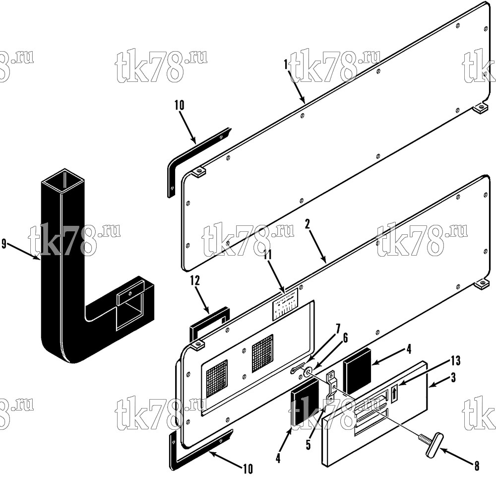Каталог запчастей для Thermo King CF-II M1C AIR EXCHANGER GROUP