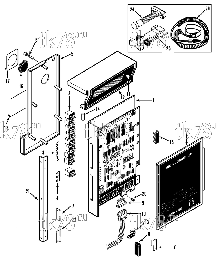Каталог запчастей для Thermo King CF-II M1C MICROPROCESSOR CONTROLLER