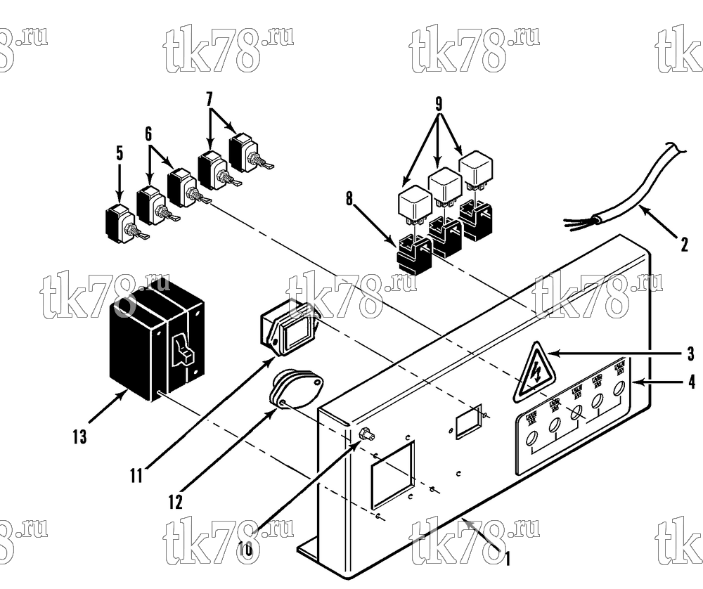 Каталог запчастей для Thermo King CF-III M5 Series CIRCUIT BREAKER GROUP