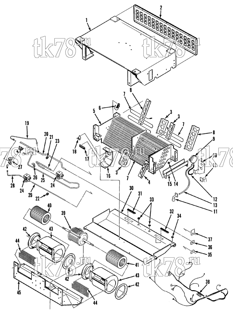 Каталог запчастей для Thermo King McTRL-I 30 & 30 TC REMOTE EVAPORATOR
