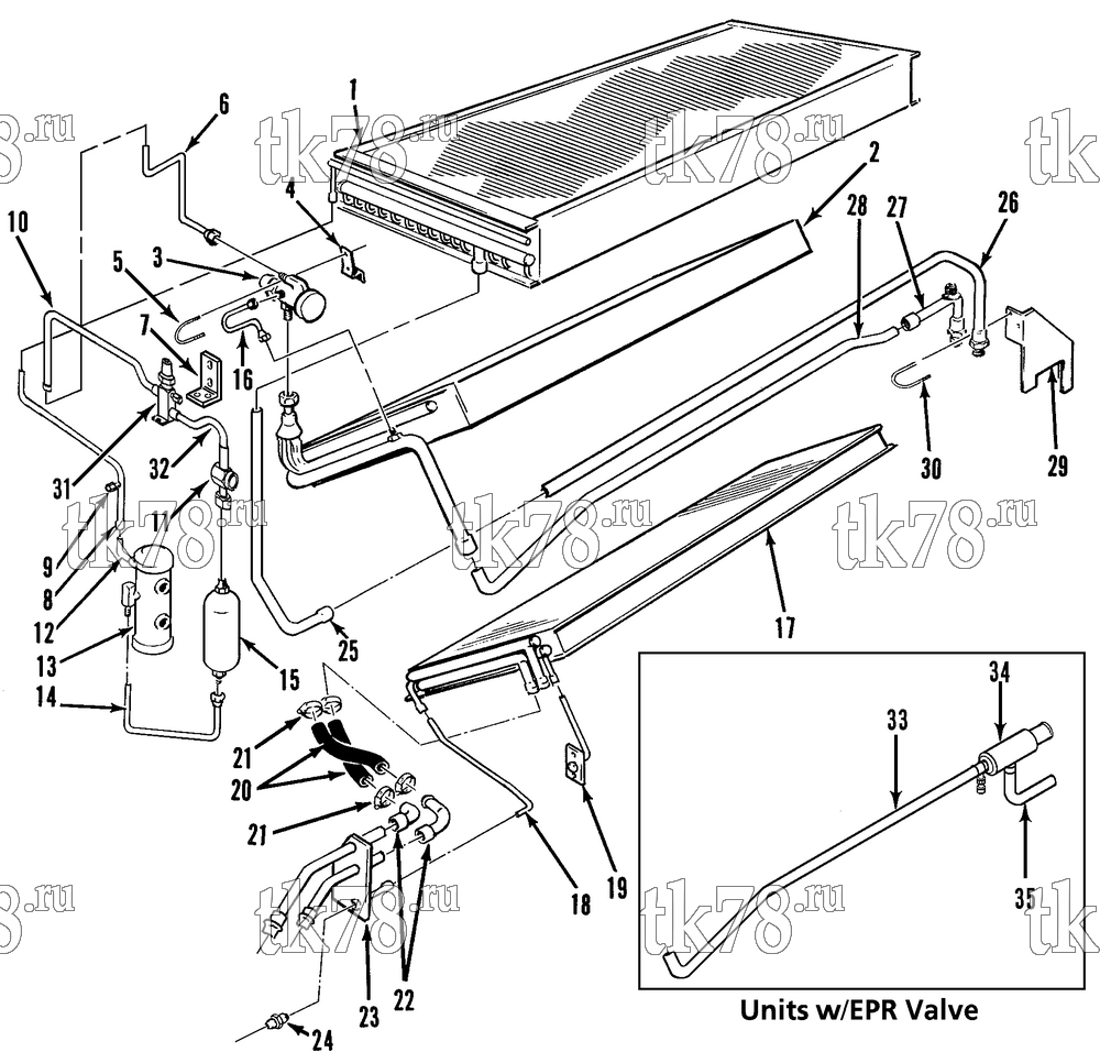 Каталог запчастей для Thermo King T1-M17, M18, M19, M20, M20A, M20B REFRIGERATION COMPONENTS