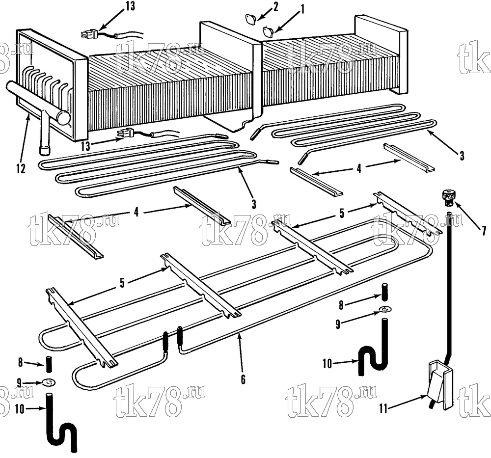 Каталог запчастей для Thermo King  DEFROST & HEATER GROUP - THERMOSTAT SENSORS