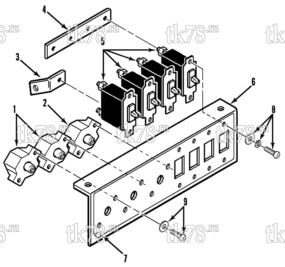 Каталог запчастей для Thermo King  CIRCUIT BREAKER GROUP (T9-M1, M2)