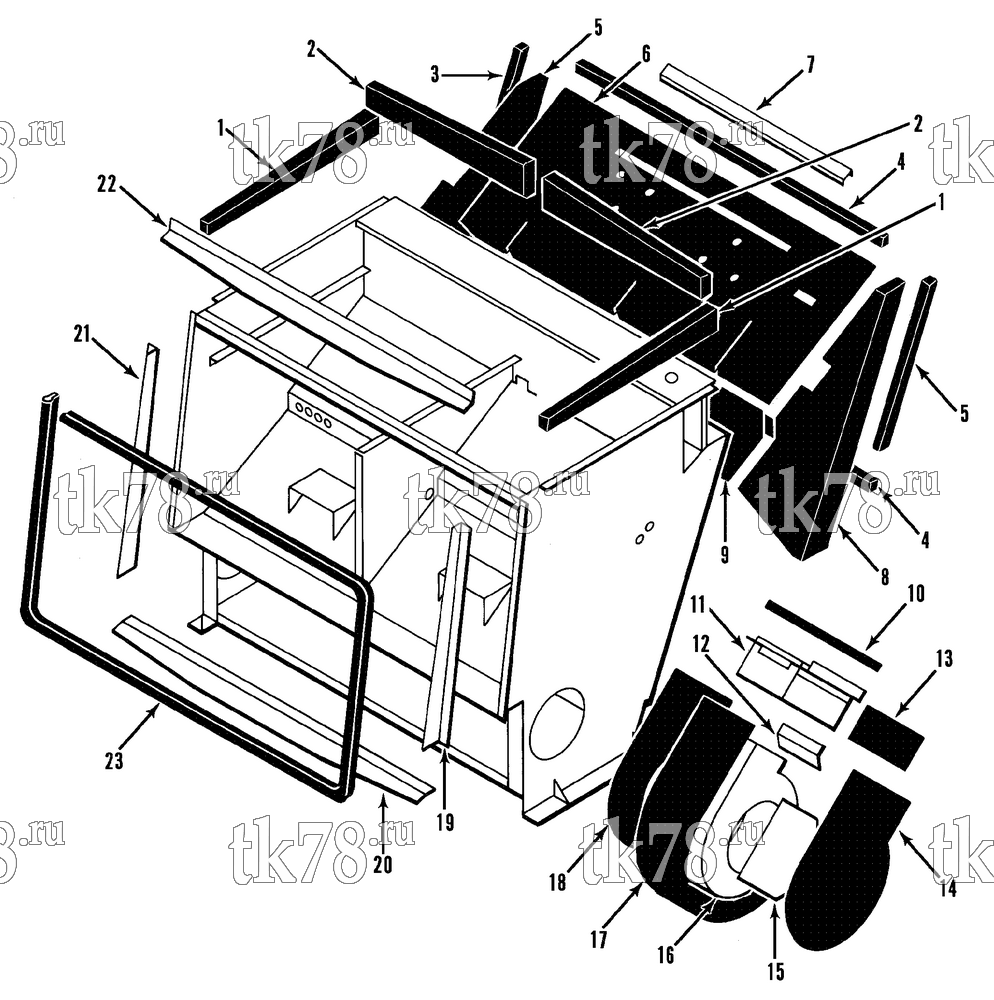 Каталог запчастей для Thermo King  INSULATION & BLOWER HOUSING GROUP