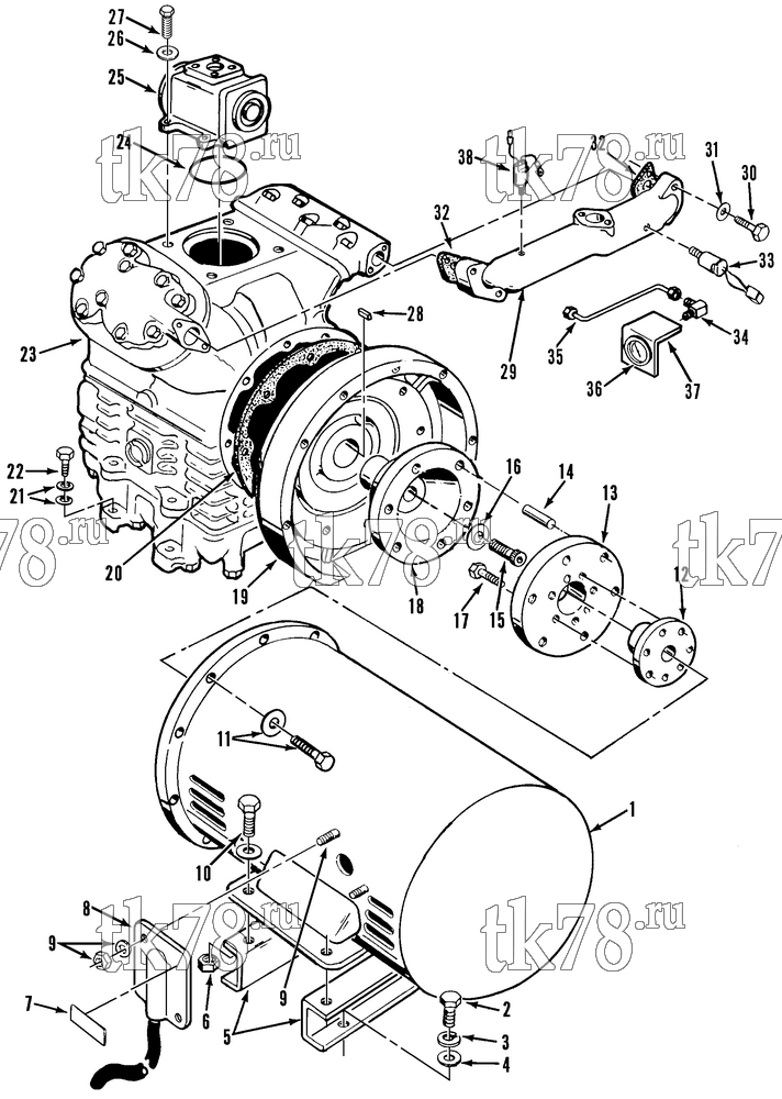Каталог запчастей для Thermo King  POWER TRAY GROUP & COMPOUND GAUGE