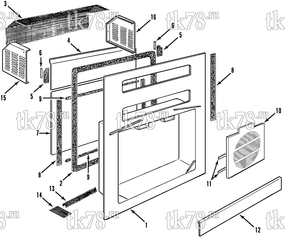 Каталог запчастей для Thermo King CF-II M14B Prepared for OOCL STRUCTURAL COMPONENTS