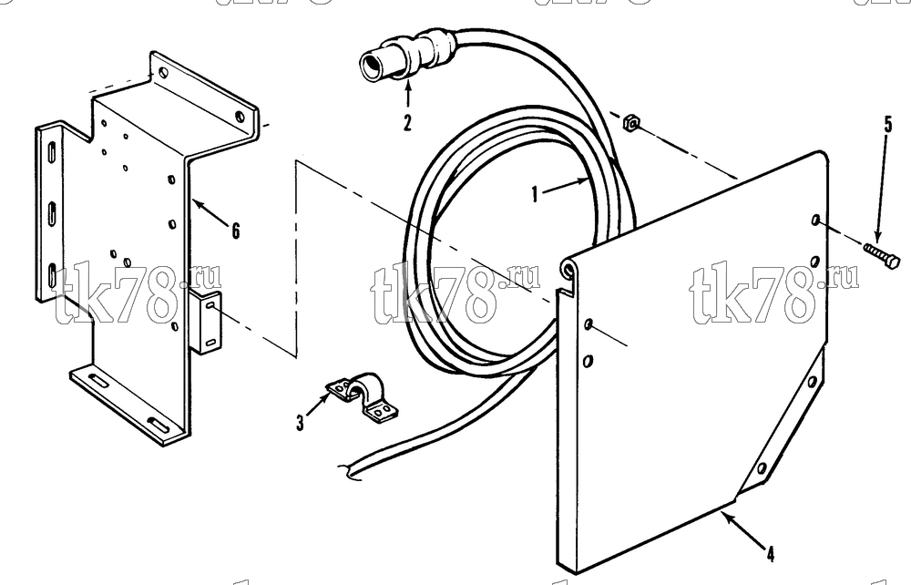 Каталог запчастей для Thermo King  POWER CORD & BRACKET