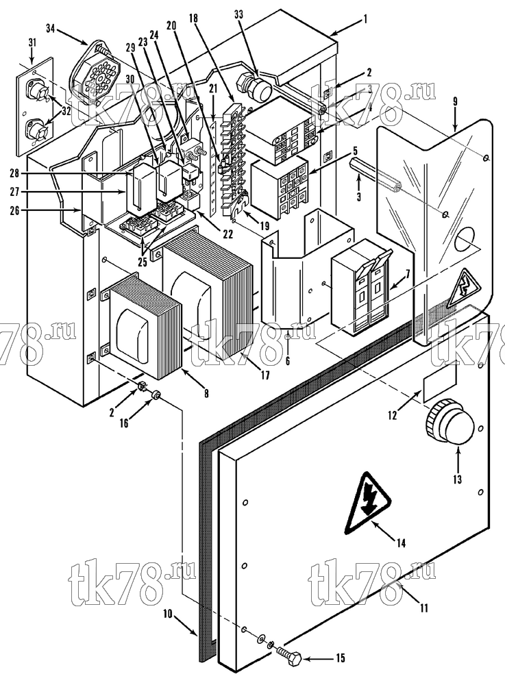 Каталог запчастей для Thermo King  CONTROL BOX (20s SINGLE PHASE, Before 8/92)