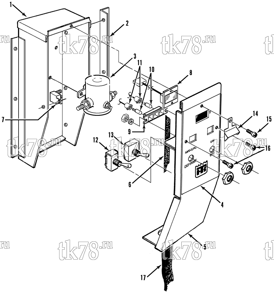 Каталог запчастей для Thermo King CBci, CBci2 & CB REMOTE CONTROL BOX (10s, Before 8/92)