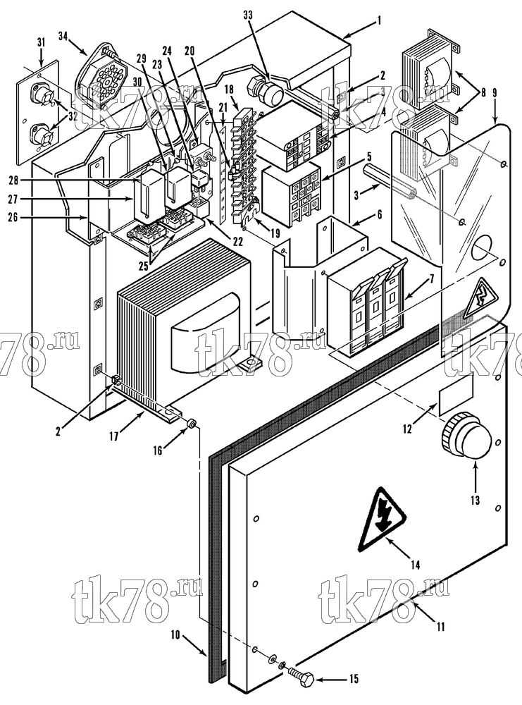 Каталог запчастей для Thermo King CBci, CBci2 & CB CONTROL BOX (20s SINGLE PHASE, Before 6/92)