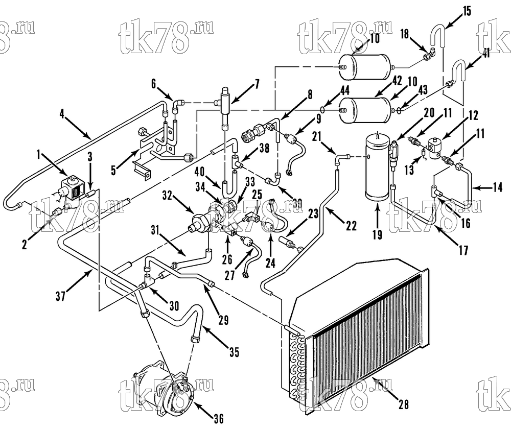 Каталог запчастей для Thermo King  REFRIGERATION COMPONENTS - CONDENSER (20s)