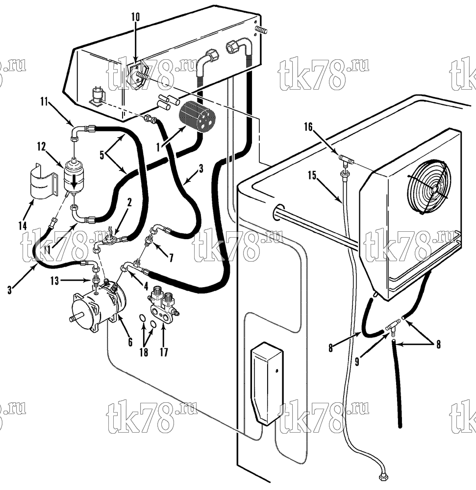 Каталог запчастей для Thermo King CBci, CBci2 & CB INSTALLATION - NOSEMOUNT/UNDERMOUNT