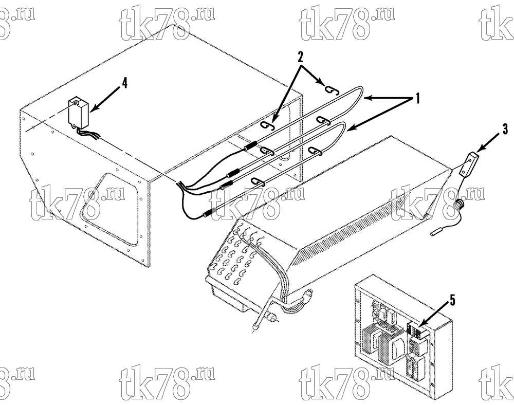 Каталог запчастей для Thermo King  ELECTRIC HEATER GROUP (Before 8/92)