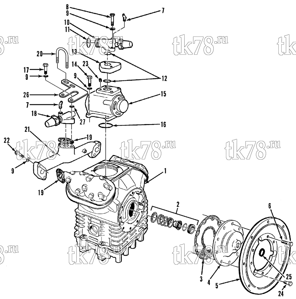 Каталог запчастей для Thermo King  COMPRESSOR GROUP - X430