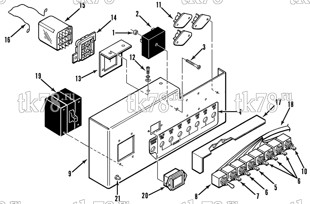 Каталог запчастей для Thermo King CF-III M4A Prepared for Neptune Orient Lines, Ltd. CIRCUIT BREAKER GROUP