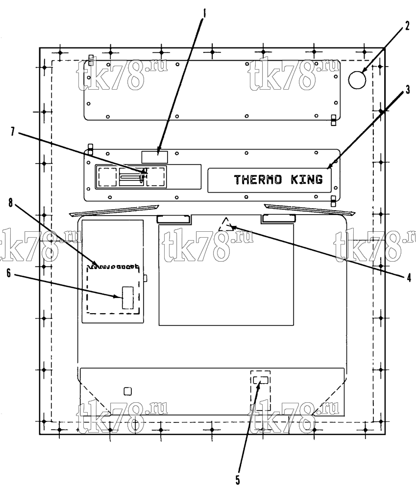 Каталог запчастей для Thermo King CF-III M4A Prepared for Neptune Orient Lines, Ltd. NAMEPLATES
