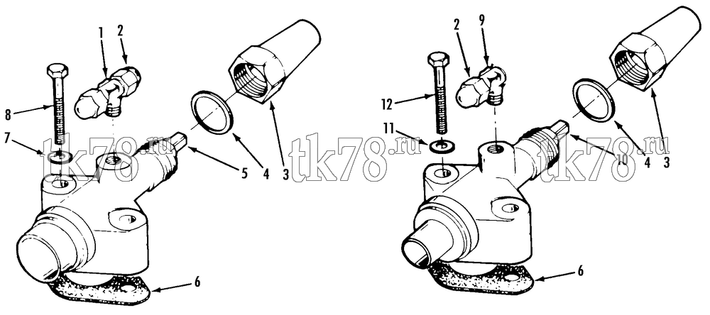 Каталог запчастей для Thermo King KH-II 30 & 50 SERVICE VALVES
