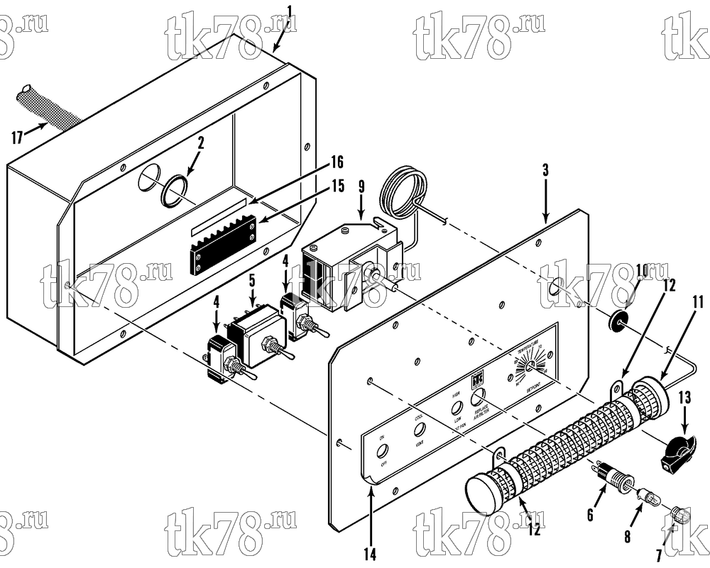 Каталог запчастей для Thermo King  REMOTE CONTROL GROUP
