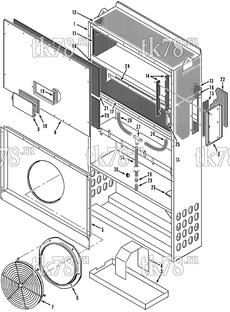 Каталог запчастей для Thermo King EV1, EV2 & EV3 STRUCTURAL GROUP