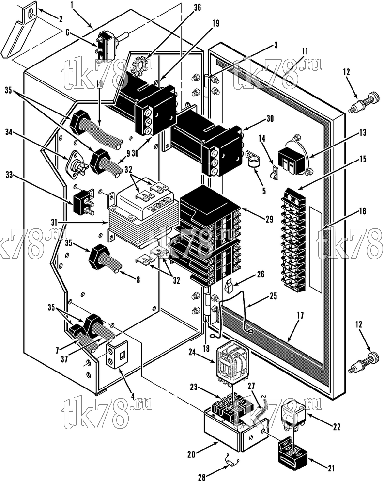 Каталог запчастей для Thermo King  CONTROL BOX ASSEMBLY (EV2)
