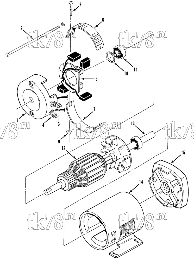 Каталог запчастей для Thermo King Bus Motors Assemblies MOTOR ASSEMBLY 104-330