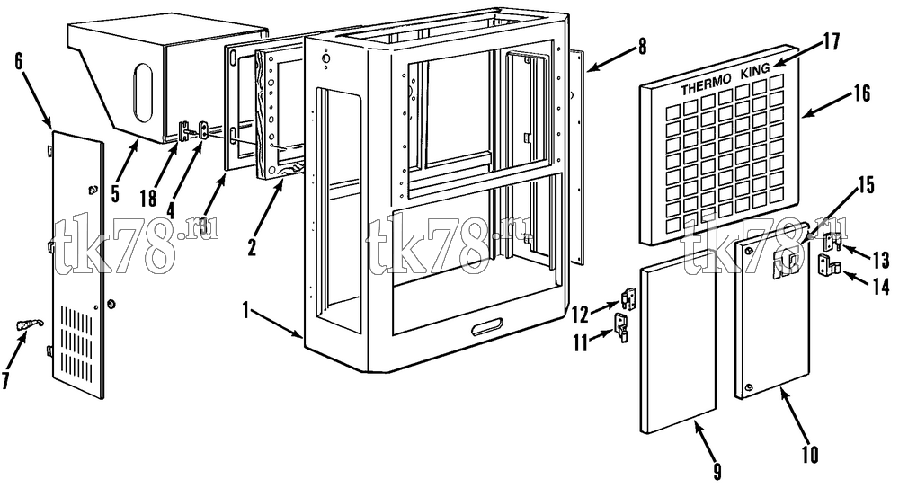 Каталог запчастей для Thermo King  STRUCTURAL COMPONENTS