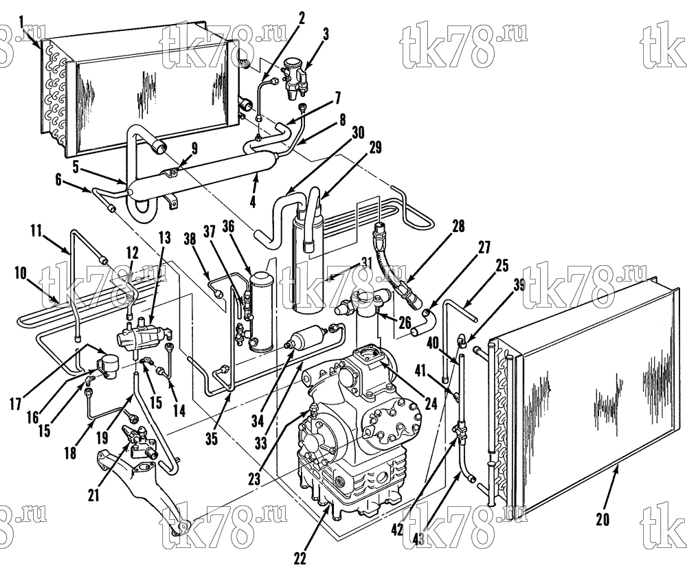 Каталог запчастей для Thermo King  REFRIGERATION COMPONENTS