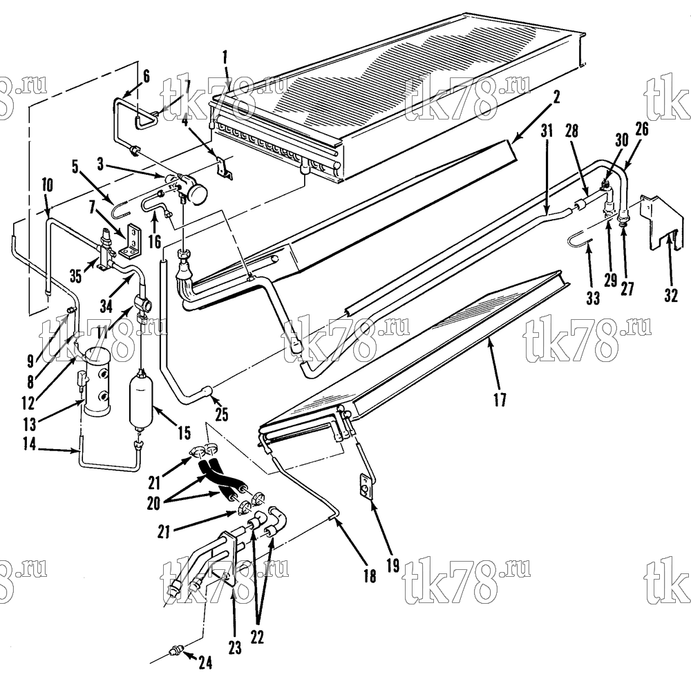 Каталог запчастей для Thermo King T1-M24 REFRIGERATION COMPONENTS