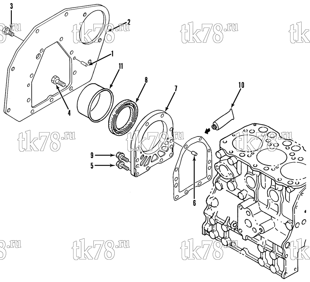 Каталог запчастей для Thermo King RD-II 50 TCI-Z MOUNTING FLANGE GROUP