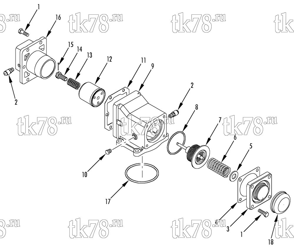 Каталог запчастей для Thermo King RD-II TLE THROTTLING VALVE ASSEMBLY