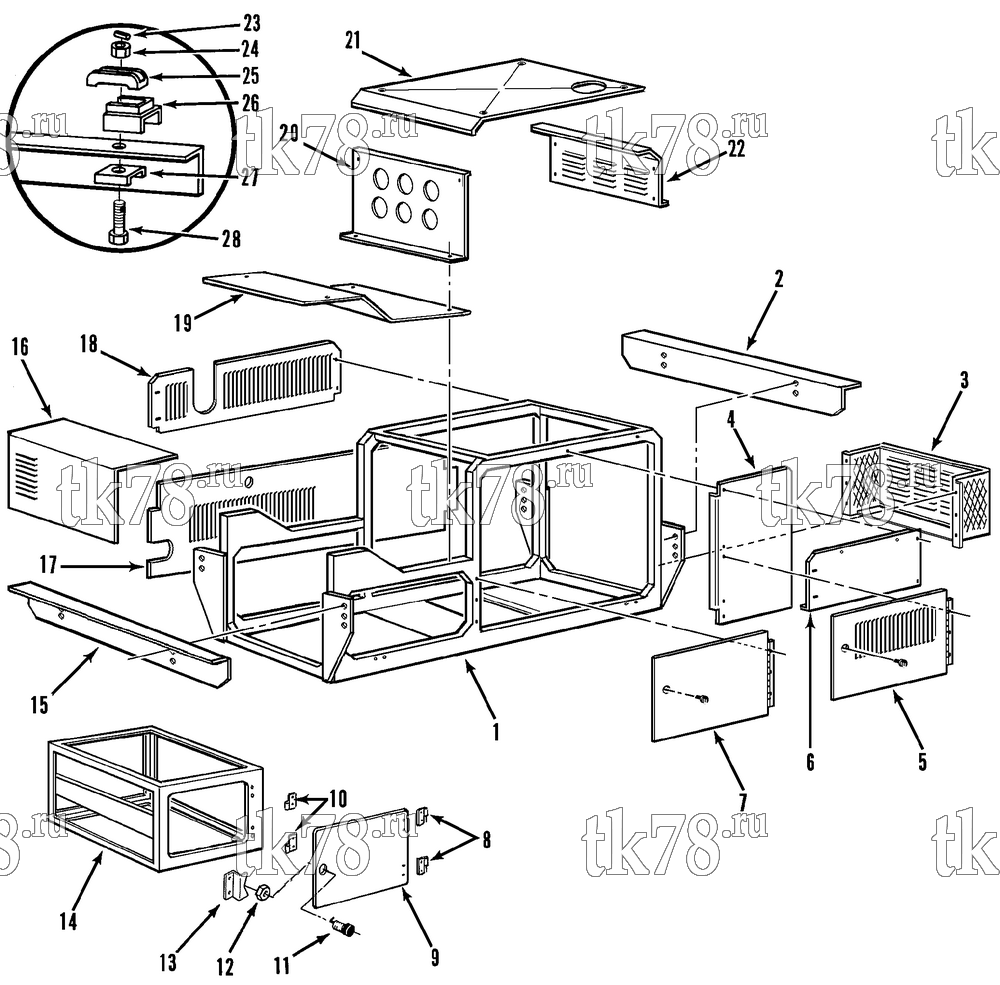 Каталог запчастей для Thermo King CG-II M17, M17A & M17B STRUCTURAL COMPONENTS