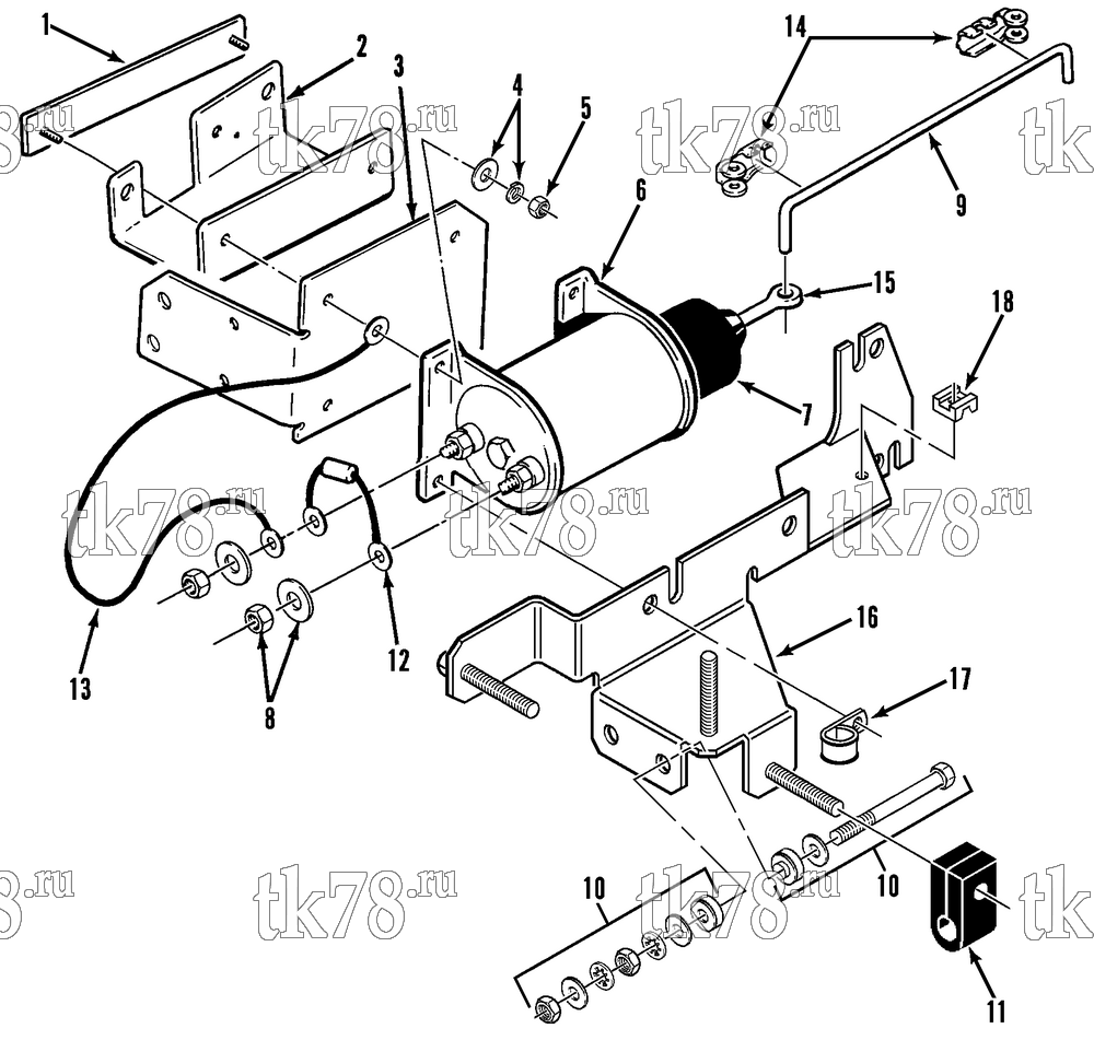Каталог запчастей для Thermo King  SOLENOID GROUP (HARNESS BRACKET)