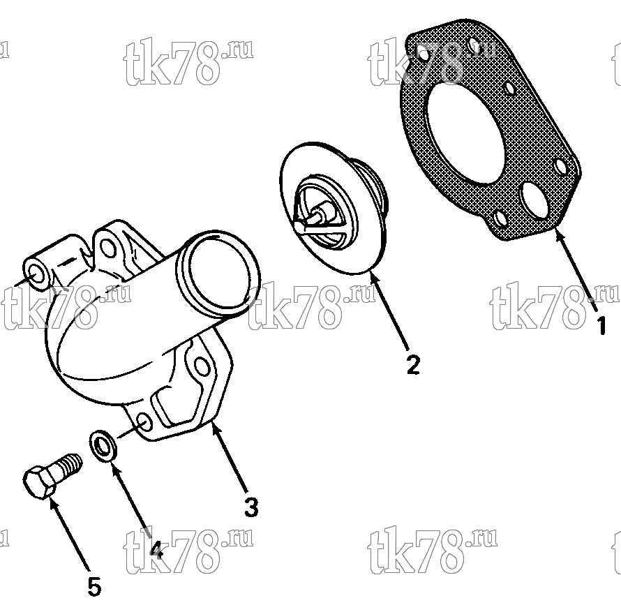 Каталог запчастей для Thermo King GTC-2 THERMOSTAT & HOUSING GROUP