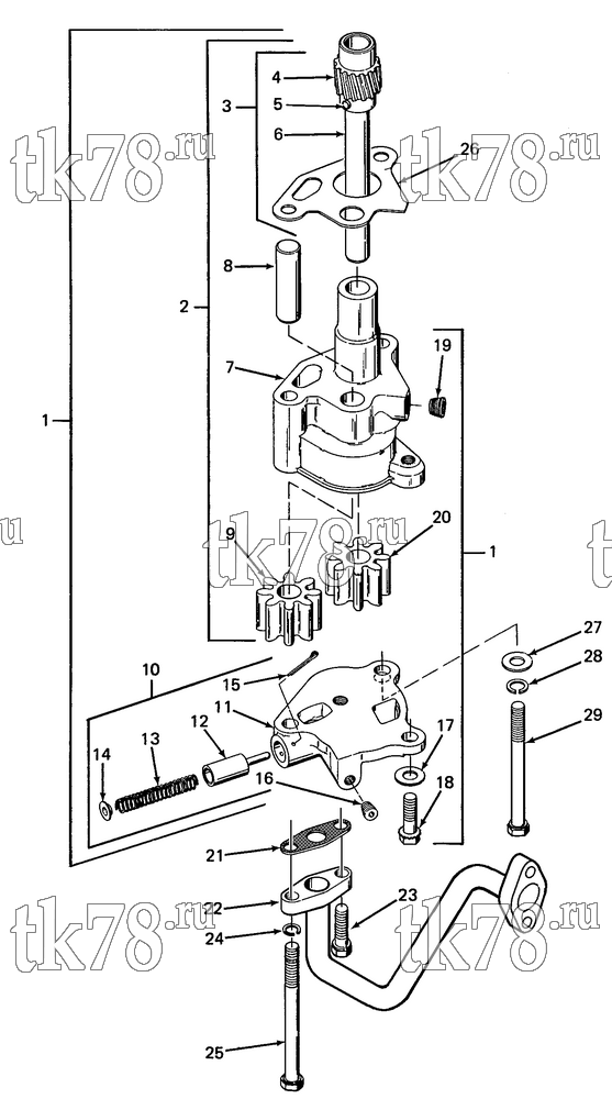 Каталог запчастей для Thermo King  OIL PUMP GROUP