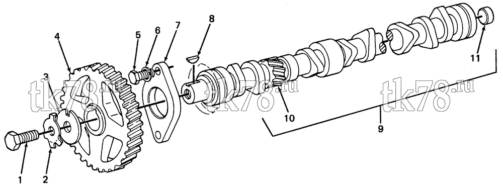 Каталог запчастей для Thermo King  CAMSHAFT GROUP