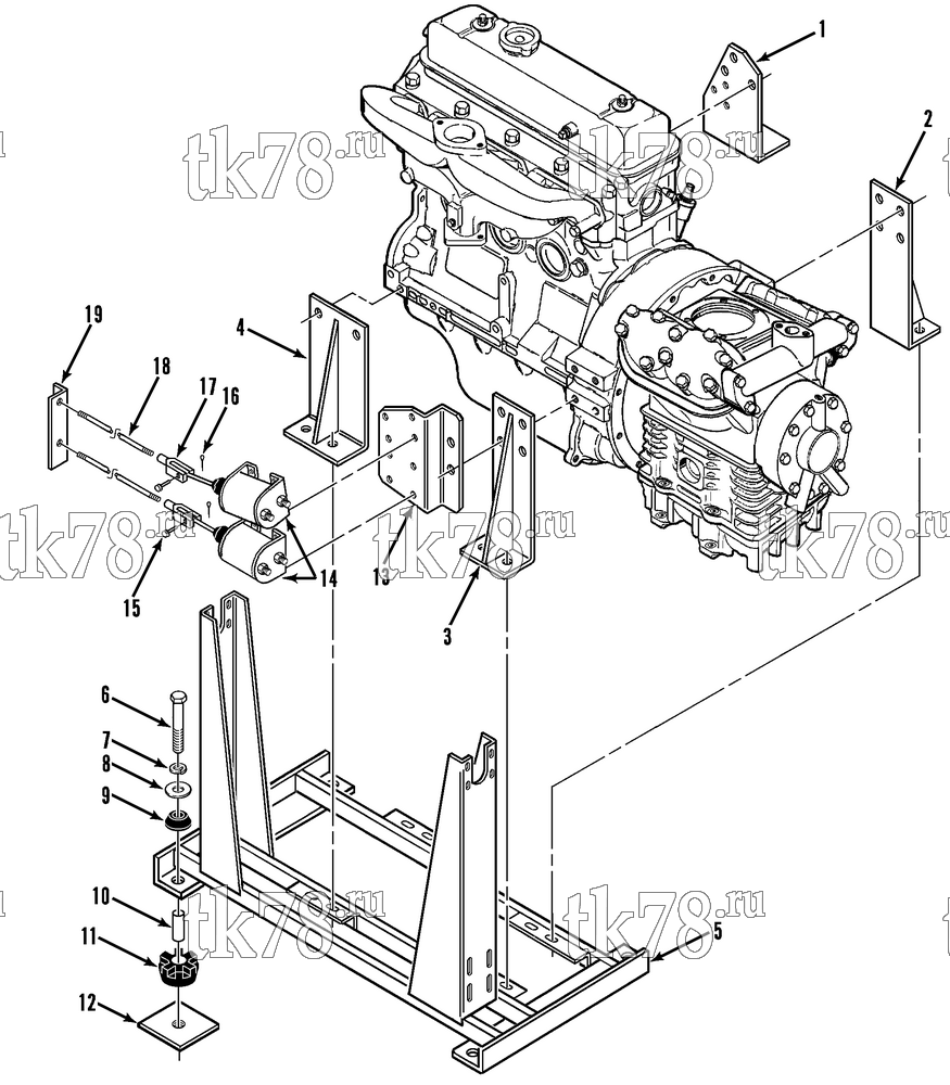 Каталог запчастей для Thermo King  POWER PACK MOUNTING - FUEL SOLENOIDS