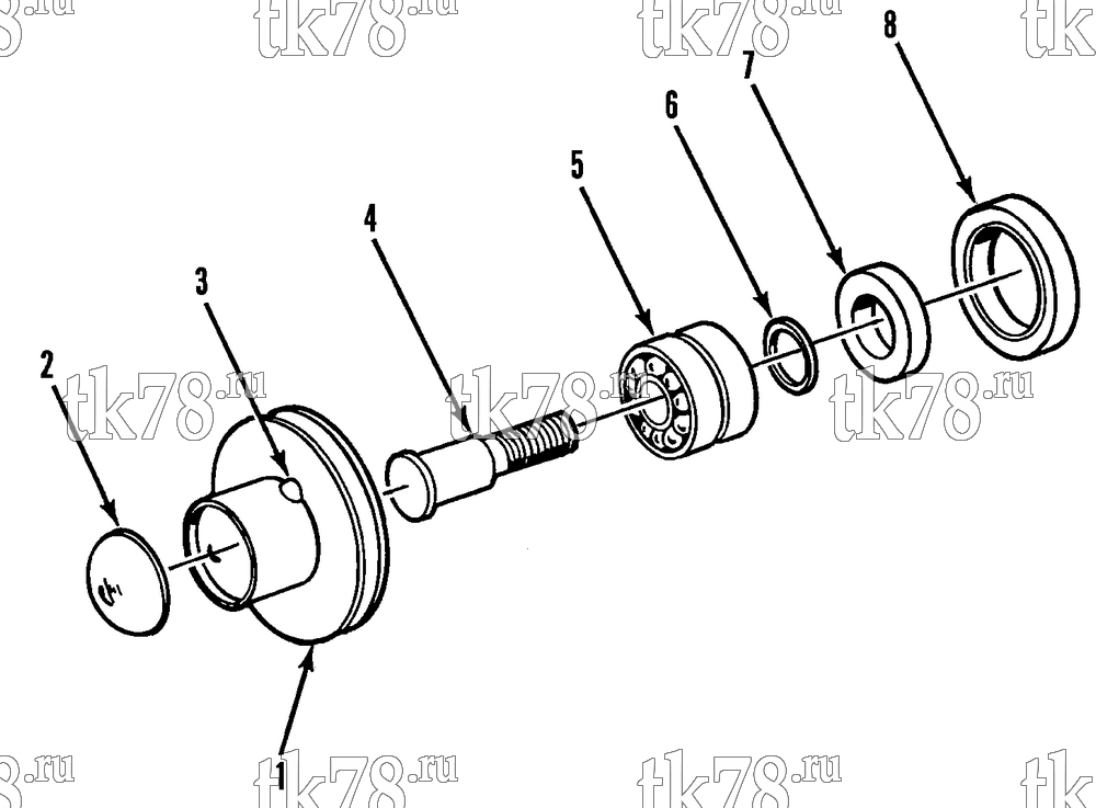 Каталог запчастей для Thermo King  IDLER PULLEY ASSEMBLY
