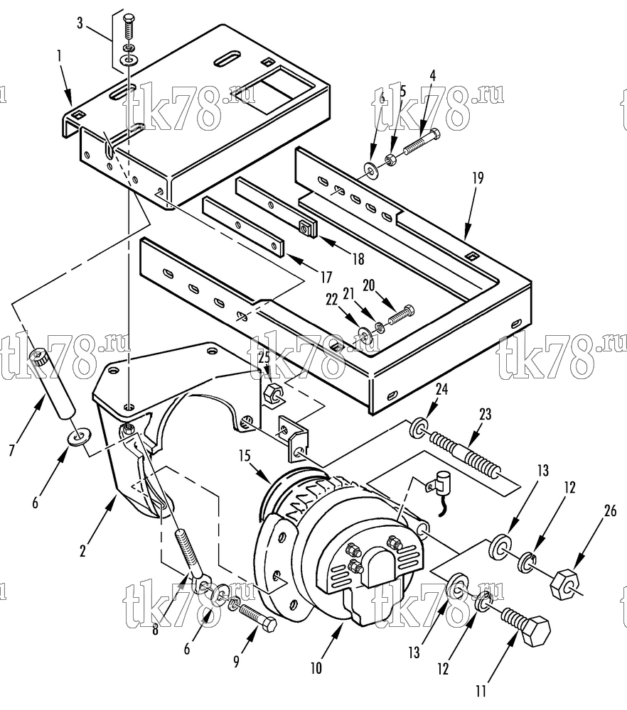 Каталог запчастей для Thermo King JD-I ALTERNATOR GROUP